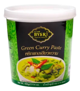 BYSRI Green Curry Paste 400g | Authentic Thai Flavor | Aromatic & Spicy